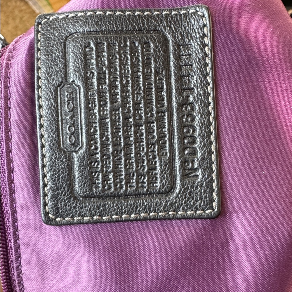 Coach Black Pebbled Leather Shoulder Satchel with Silver Hardware - Picture 6 of 7